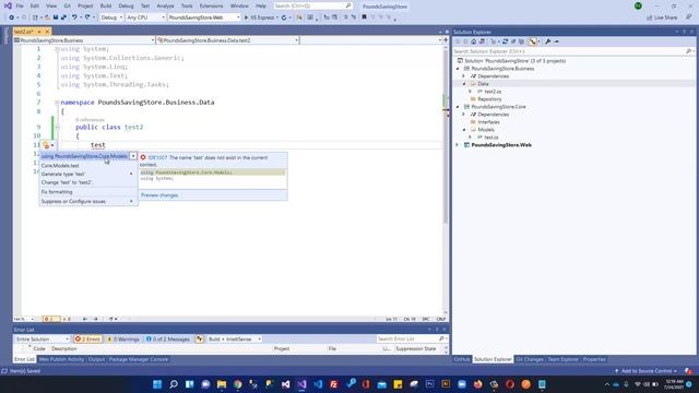 Ecommerce Web Development using ASP.NET Core MVC - How to reference the 3-layer project architectur смотреть онлайн