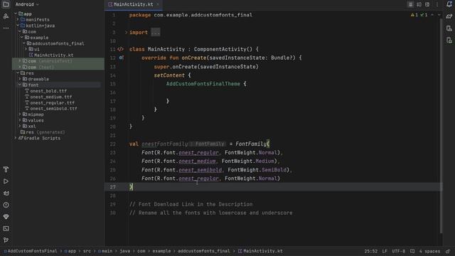 Add Custom Fonts | Jetpack Compose | Code Along смотреть онлайн