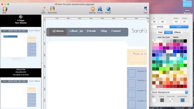 How to add hover colors effects to web page shapes using HTML Egg Pro for Mac смотреть онлайн