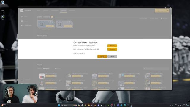 Unreal Engine 5 Beginner Tutorial Part 1_ Installation and Using Templates смотреть онлайн
