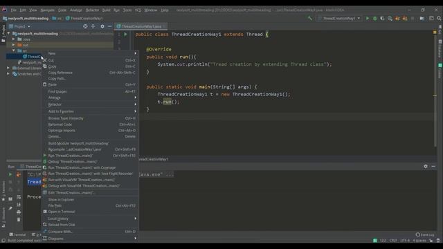 How to create thread in Java смотреть онлайн