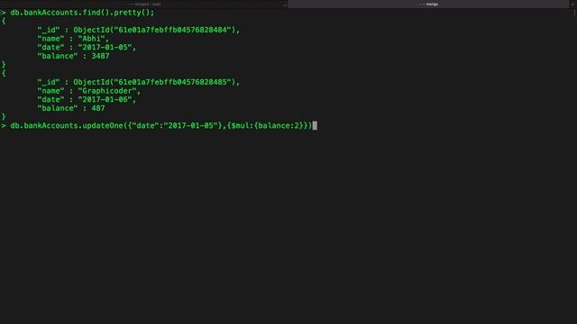 How to multiply value stored with a given number in MongoDB | Hindi смотреть онлайн