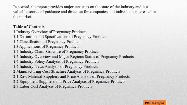 Europe Pregnancy Products Market Report 2016 смотреть онлайн