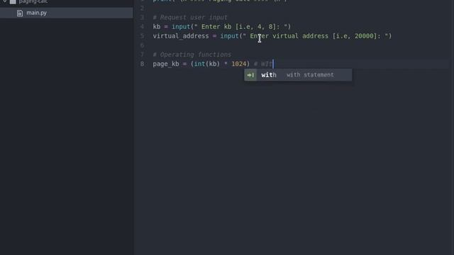 Creating a Operating Systems Paging Calculator Using Python смотреть онлайн