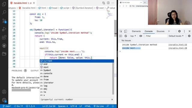 47. Iterables: implement Symbol.iterator method. What is Array-like Objects? смотреть онлайн