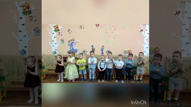 Поздравление мамам от детей первой младшей группы (часть 1) смотреть онлайн