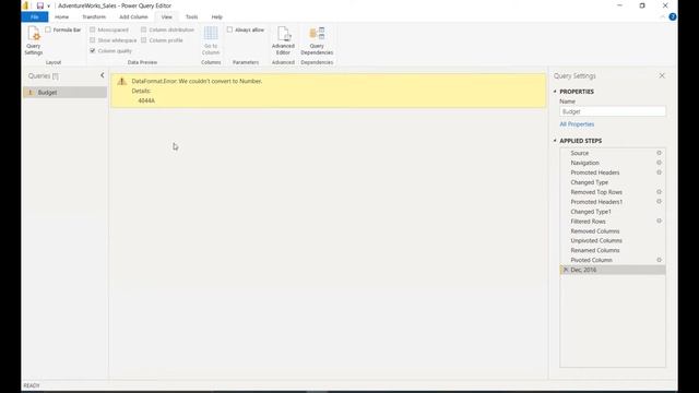 PowerBI in 3 minutes - Power Query Error Handling смотреть онлайн