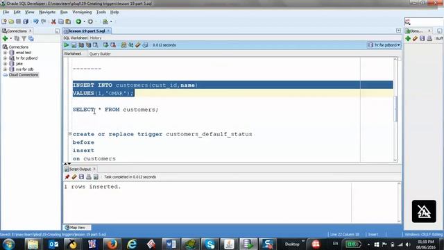 91/125 Oracle PLSQL: Creating Triggers / Default Value смотреть онлайн