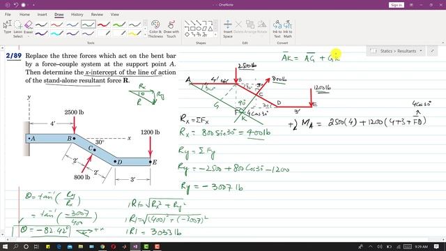 STATICS | Chapter 2 | 2/89 | Resultants | 7th Edition | Engineers Academy смотреть онлайн