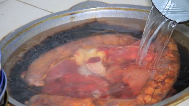 BESHBARMAK | From horse meat | Kazakh national dish | Street food смотреть онлайн