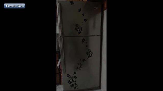 Как наклеить наклейку на холодильник