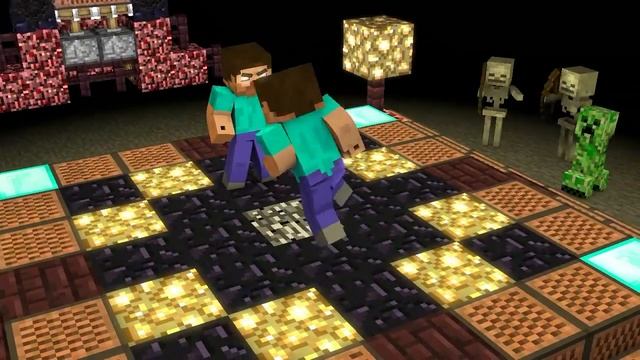 Minecraft Dance Battle[Steve Vs Herobrine] - 3D Animation смотреть онлайн