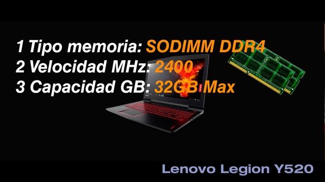 Como Comprar Aumentar o Cambiar la Memoria RAM Lenovo Legion Y520 530 смотреть онлайн
