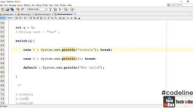 How to use Java switch case | switch Case Statement | java for beginners in Sinhala | part 08 смотреть онлайн