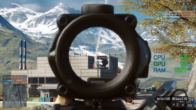 $50 AMD Radeon R7 260X -- Intel Core i5-8400 -- Battlefield 4 FPS Test Golmud Railway смотреть онлайн