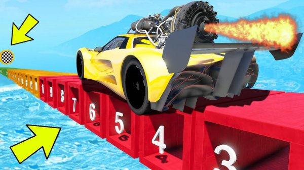 КАК ДАЛЕКО СМОЖЕТ ЧИТ ТАЧКА ПРОЕХАТЬ ПО ДЫРЯВЫМ БЛОКАМ В ГТА 5? ЭКСПЕРИМЕНТЫ В GTA 5 ONLINE