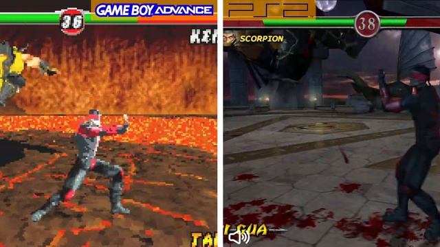 Mortal Kombat: Deadly Alliance - PS2 Vs. GBA | Side By Side