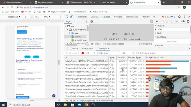Remove unused javascript and css using chrome devtools coverage смотреть онлайн