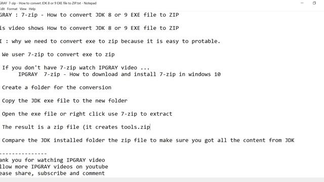 IPGRAY : 7 zip - How to convert JDK 8 EXE file to ZIP смотреть онлайн
