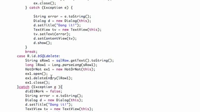 Android Application Development Tutorial 124 Deleting Entry from SQLite Database смотреть онлайн