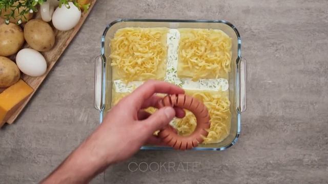 Картошка с сосисками в духовке! Займет почетное место в вашем семейном меню! | Cookrate - Русский смотреть онлайн