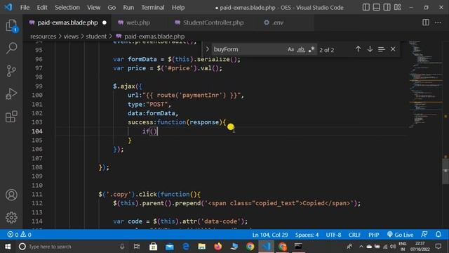 BUY Exam in INR Currency using Razorpay Payment Gateway in Online Examination System in Laravel #54 смотреть онлайн