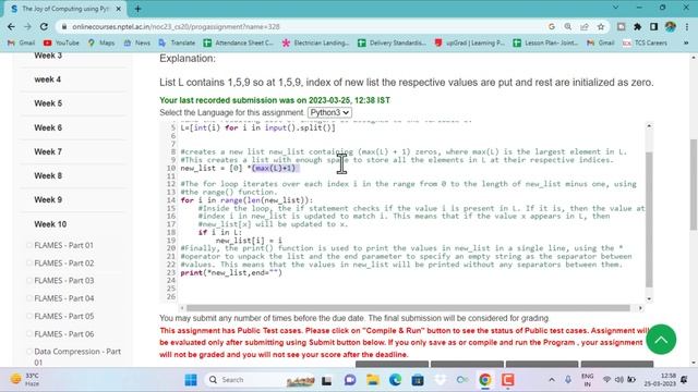 Swayam || The Joy of Computing Using Python Week-10 Programming Assignment-1 Solution || NPTEL 2023 смотреть онлайн