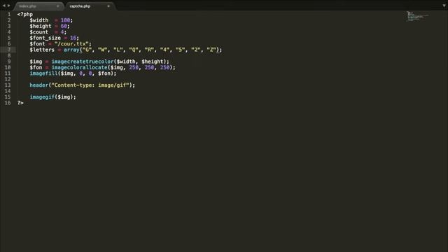 Как сделать Капчу на PHP? Более сложный вариант. Часть #1 смотреть онлайн