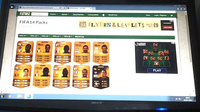 FUTWIZ PACK OPENING MY FIRST VID ON YT