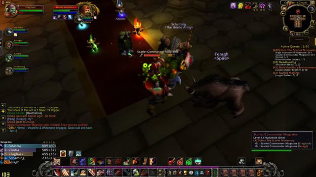 WoW Classic/Warrior leveling Guide----Into The Scarlet Monastery смотреть онлайн
