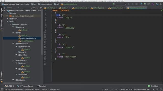 Магазин на React-Redux. Урок 12 Подготовка данных для категорий смотреть онлайн