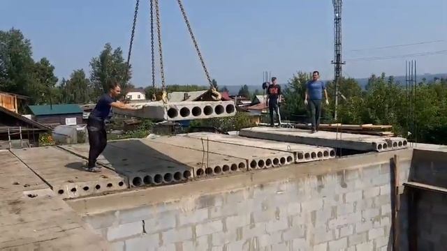 монтаж плит перекрытий смотреть онлайн