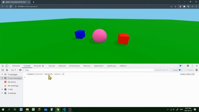 18a How to detect collisions three.js смотреть онлайн