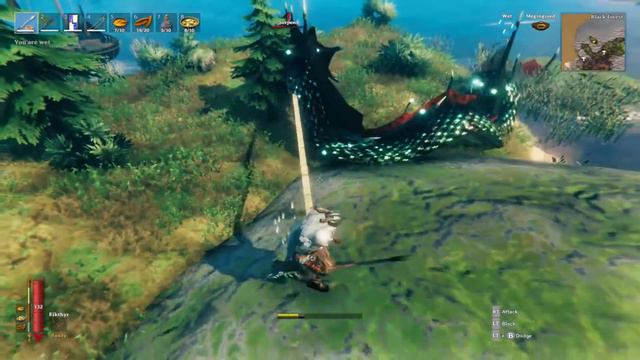 How to easily kill a Serpent in Valheim смотреть онлайн