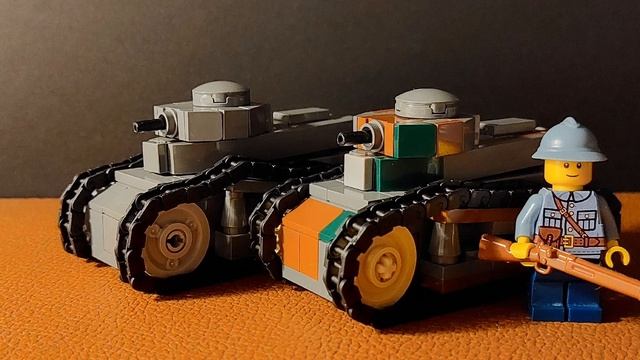 Lego ww1 ft-17 moc 1-48 scale. смотреть онлайн
