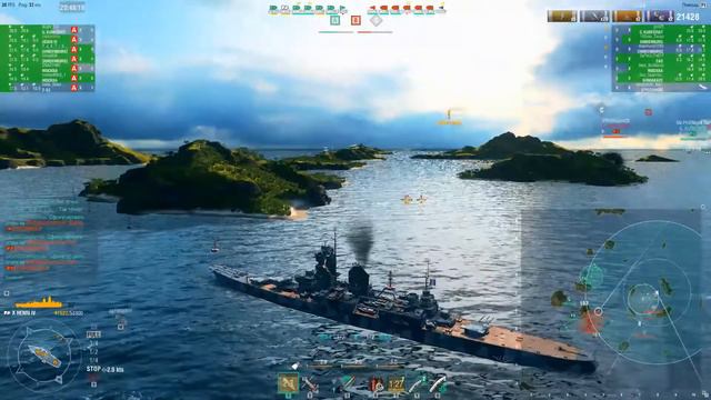 Клановые бои. Alph3 vs Frogs | World of Warships смотреть онлайн