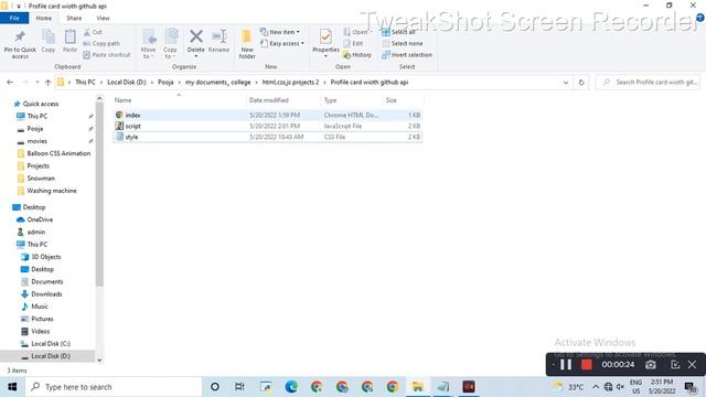 Profile card with GitHub api HTML, CSS, JS projects | Study easier by Pooja Patel смотреть онлайн