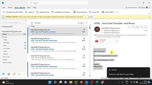 Python Email Automation | How to send email automatically with attachment | Add Image in Email Body смотреть онлайн
