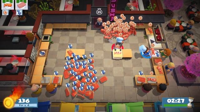 Overcooked 2 Lvl 1-1 - 2 players - Score: 3984 смотреть онлайн
