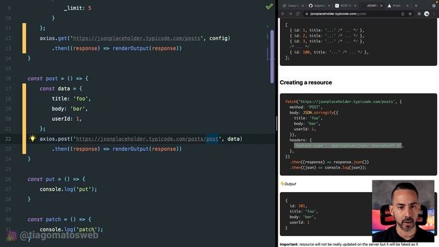 Curso gratuito Axios #3 - Requisição POST смотреть онлайн