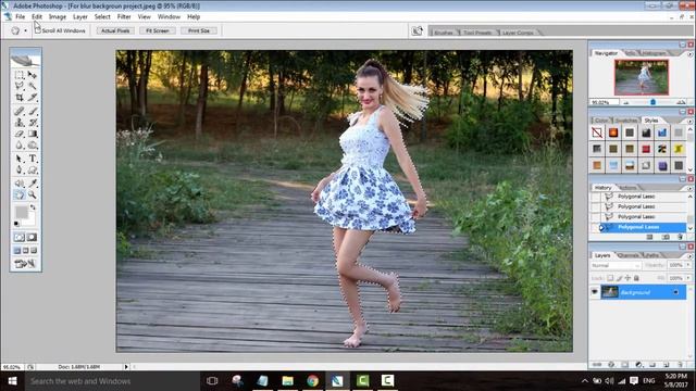 Photoshop Tutorial For Beginners How To Blur Background In Photoshop смотреть онлайн
