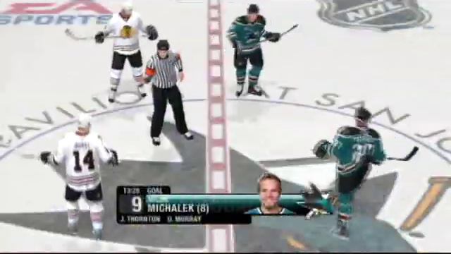 NHL 09 Be A Pro: Chicago at San Jose, NHL Game 17 смотреть онлайн