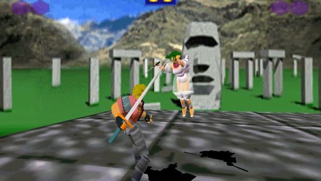 Battle Arena Toshinden PC MS-DOS Gameplay (3Dfx mode) смотреть онлайн