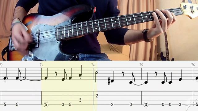 R.E.M. - Losing My Religion BASS ONLY + PLAY ALONG TAB + SCORE