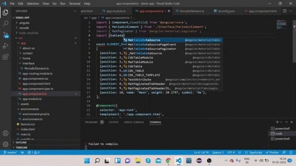 Angular Material Data Table Pagination | Angular Material Tutorial 32