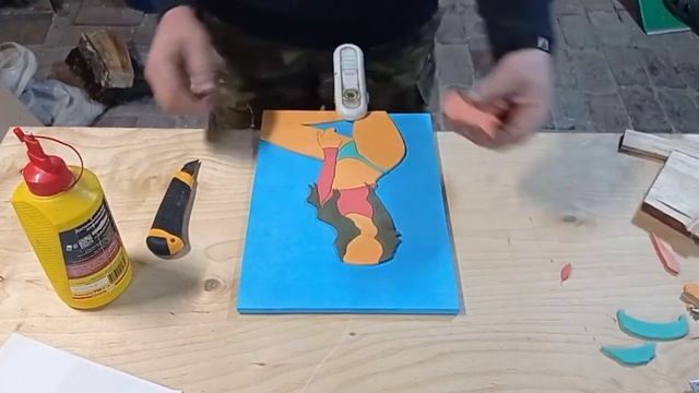 изготовление 3D постера из фанеры смотреть онлайн