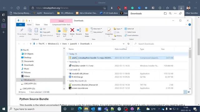 039a Downloading the CircuitPython library bundle смотреть онлайн