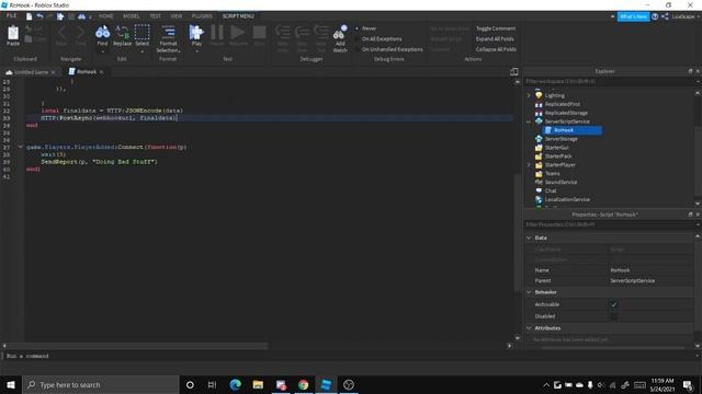 How To Send Information To Discord Webhooks From Roblox смотреть онлайн