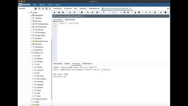 pgAdmin 4 Query Tool: Explain/Explain Analyze смотреть онлайн