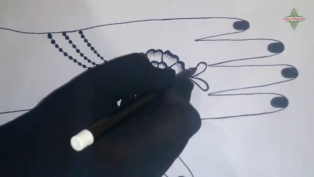 jewellery mehndi design easy and Beautiful Pencil drawing By Mona mehndi Art смотреть онлайн
